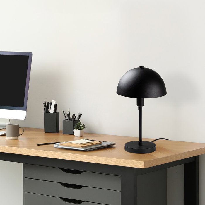 Opviq Togg - 14807 Lámpara de Mesa Metálica Negra